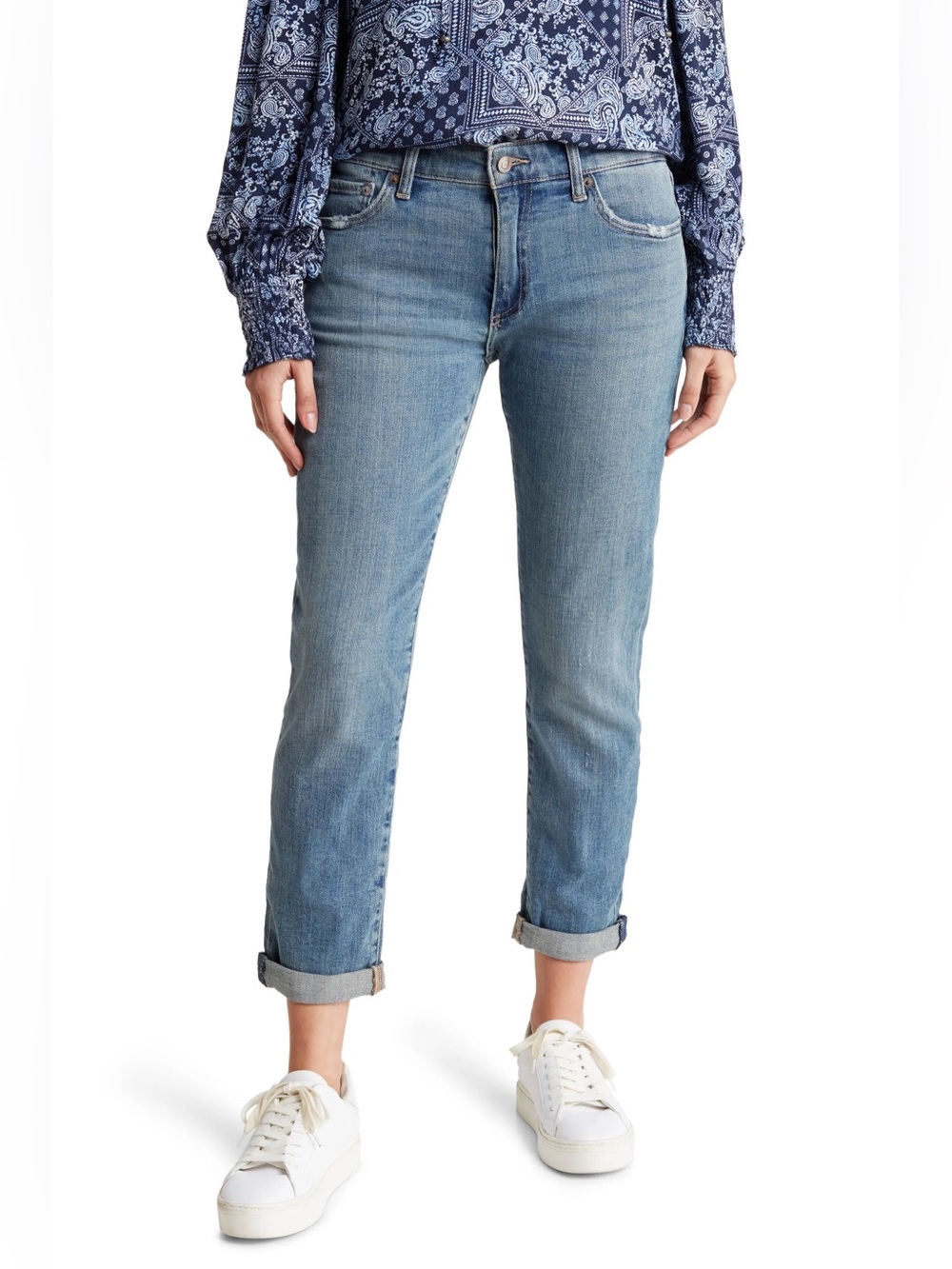 NWT Lucky Brand Mid Rise Boyfriend Jean - Medium Wash